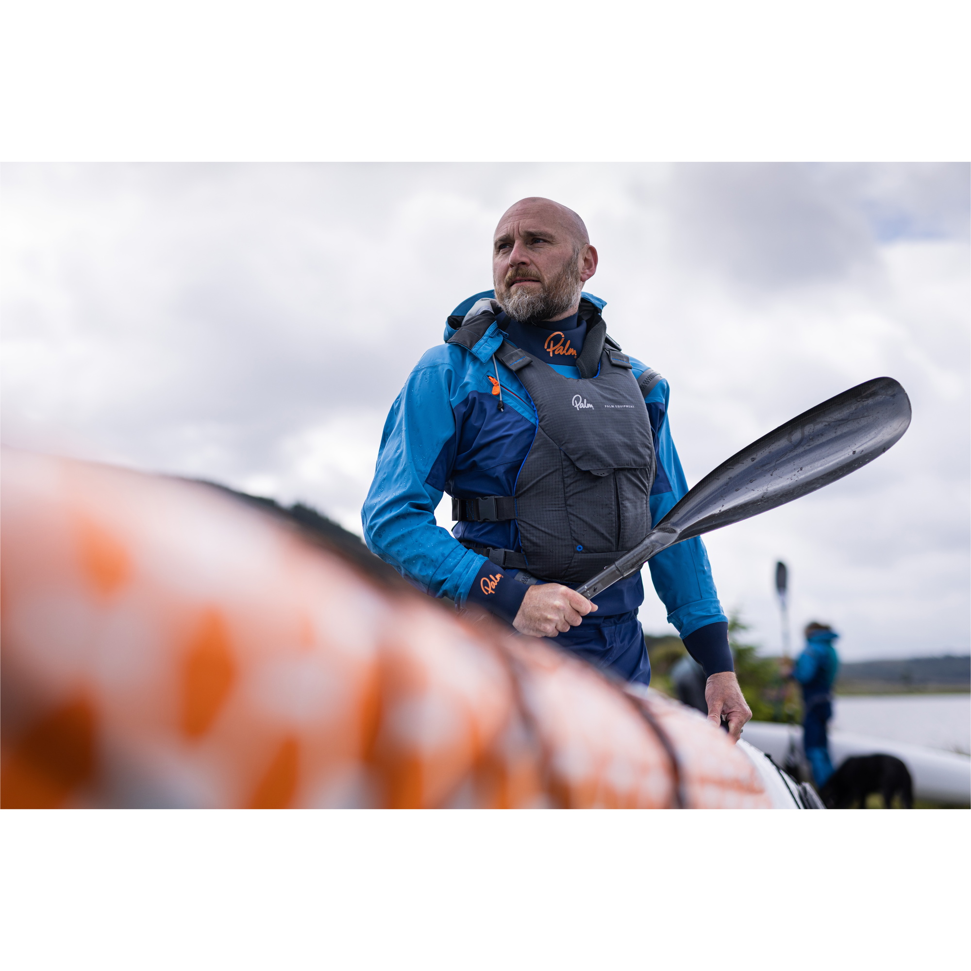 2026 Palm Mens Fuse Adventure Kayak Drysuit 12788 - Navy / Mid Blue